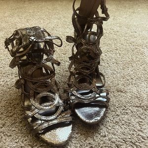 BCBG maxazria strappy stilettos